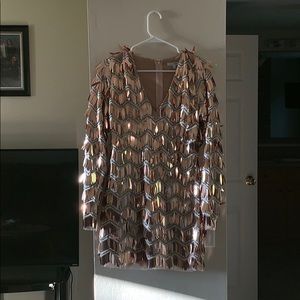 Glammed up Sequin Dress - Rose gold